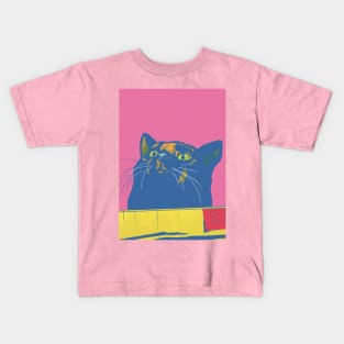 Fat Cat in a Box Kids T-Shirt